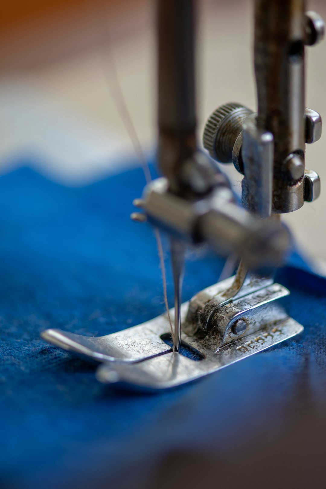Sewing machine close up